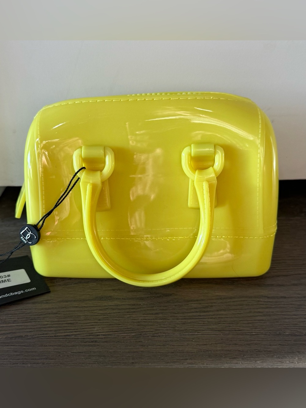 Yellow Jelly Mini Two-way Satchel. NWT